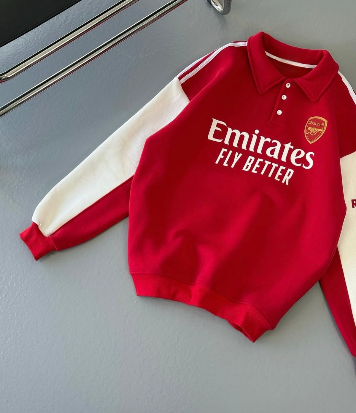 Arsenal Efsane Kırmızı Sweat – Diddy Studios oversize sweatshirt (detay 2)