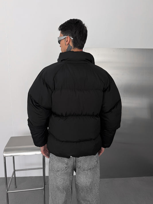 NK Dolgun Siyah Şişme Mont – Diddy Studios oversize mont (detay 2)