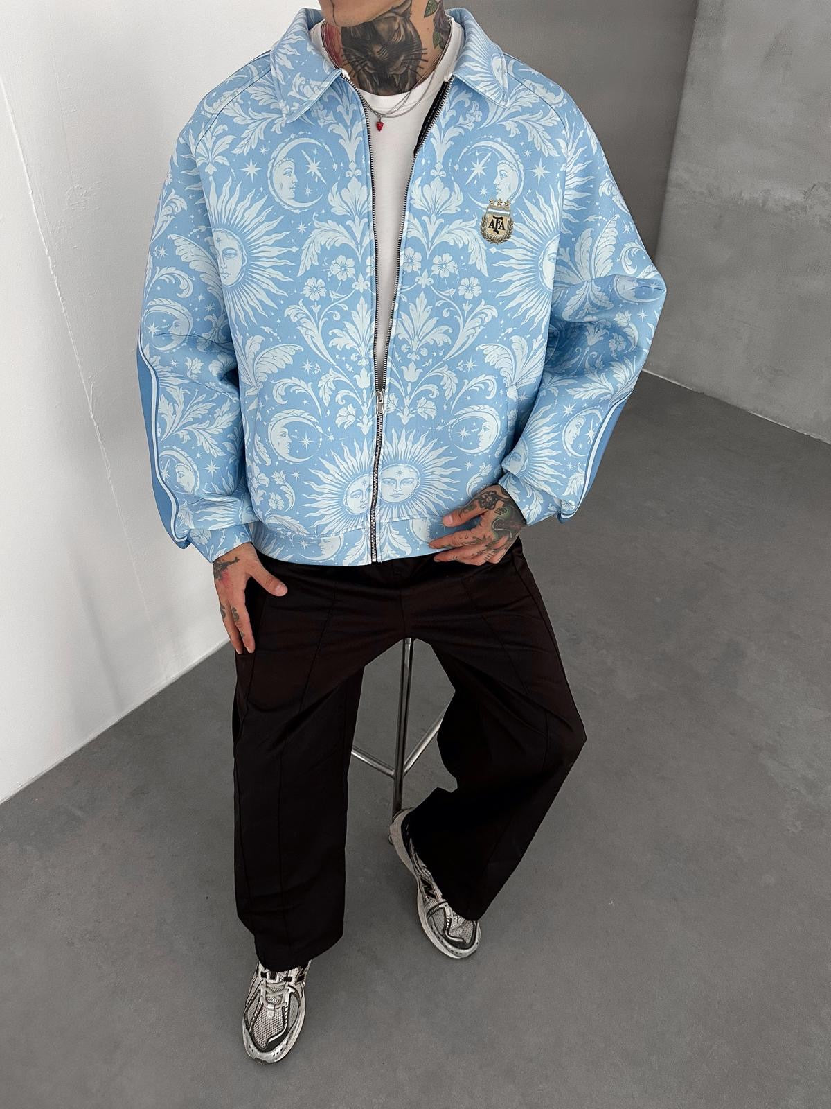 Etnik Desenli Arjantin Ceket – Diddy Studios oversize ceket (detay 4)