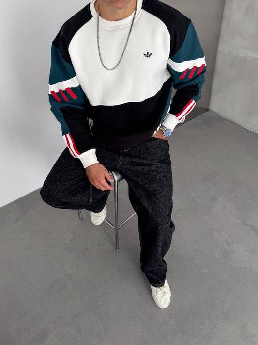Parçalı ADDS Nakışlı Sweat – Diddy Studios oversize sweatshirt (detay 2)