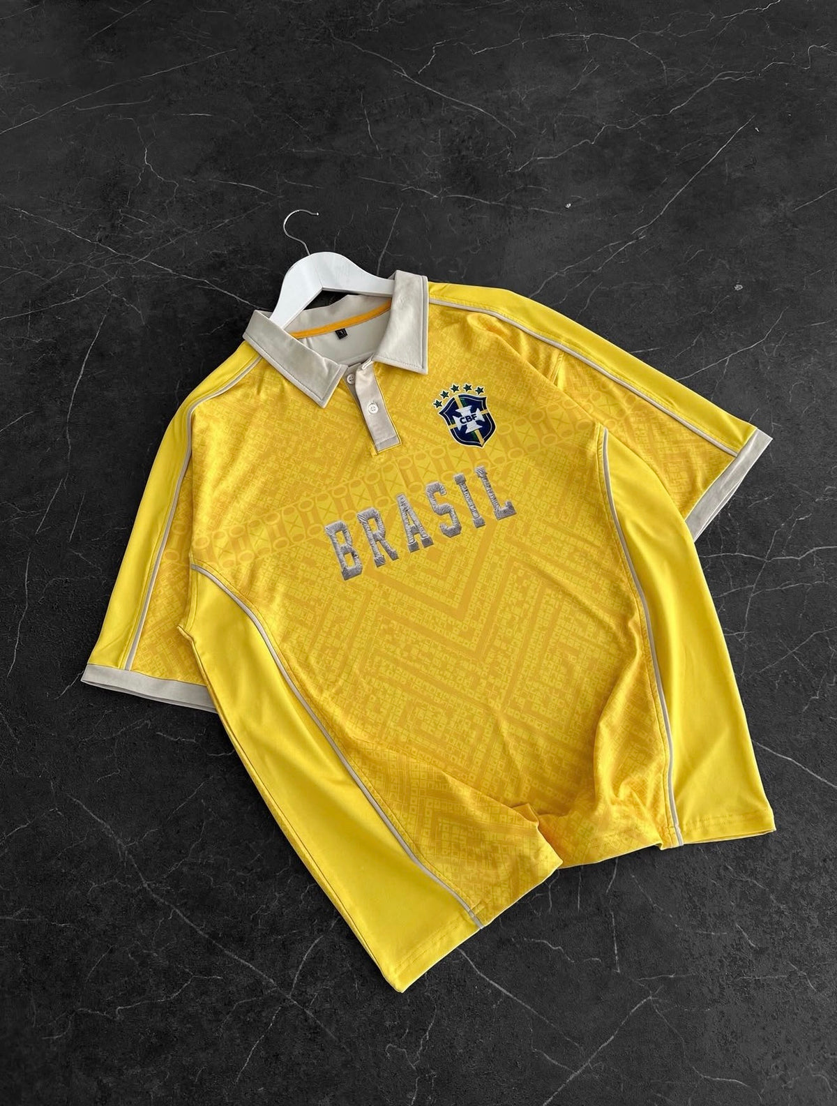 Brasil Polo Yaka Oversize T-Shirt – Diddy Studios oversize t-shirt