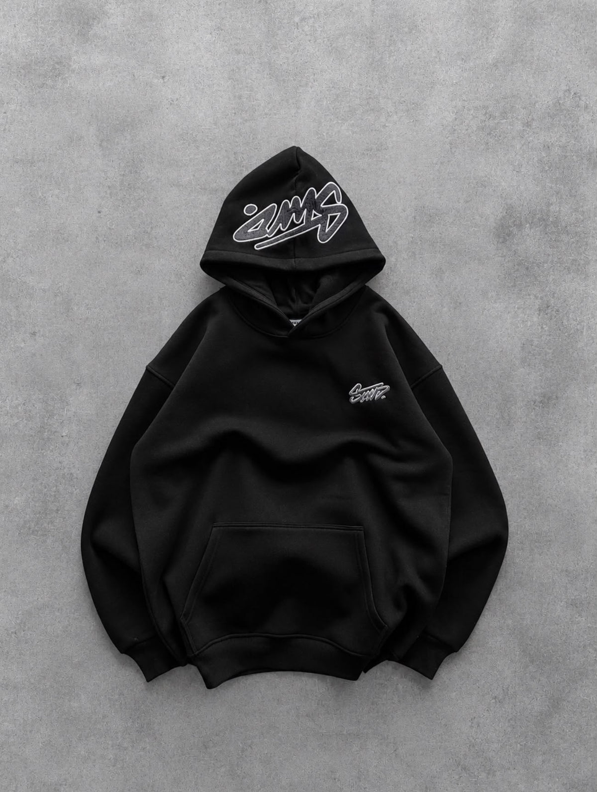 Siyah STWD Detay Sweat – Diddy Studios oversize sweatshirt