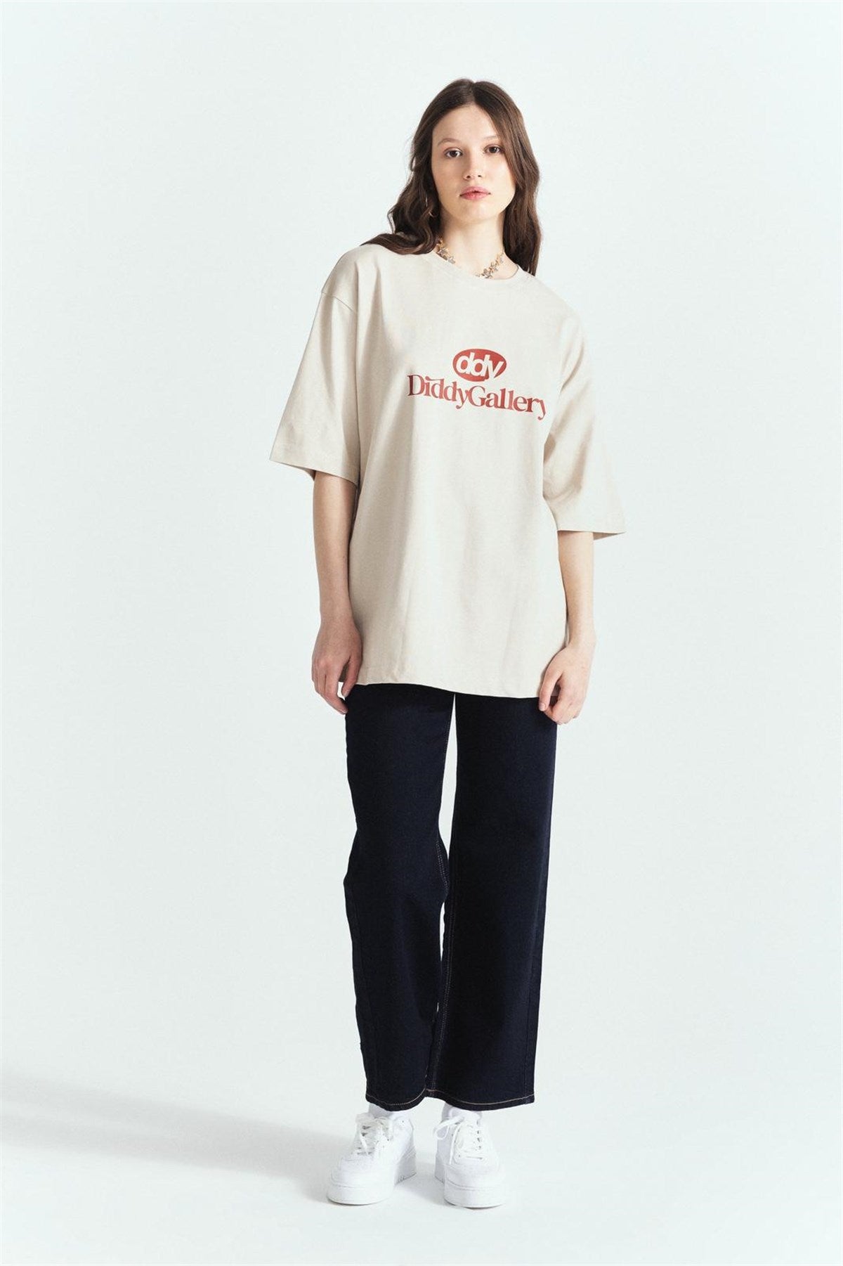 DDY Gallery Premium Baskılı Oversize T-Shirt – Diddy Studios oversize t-shirt (detay 9)