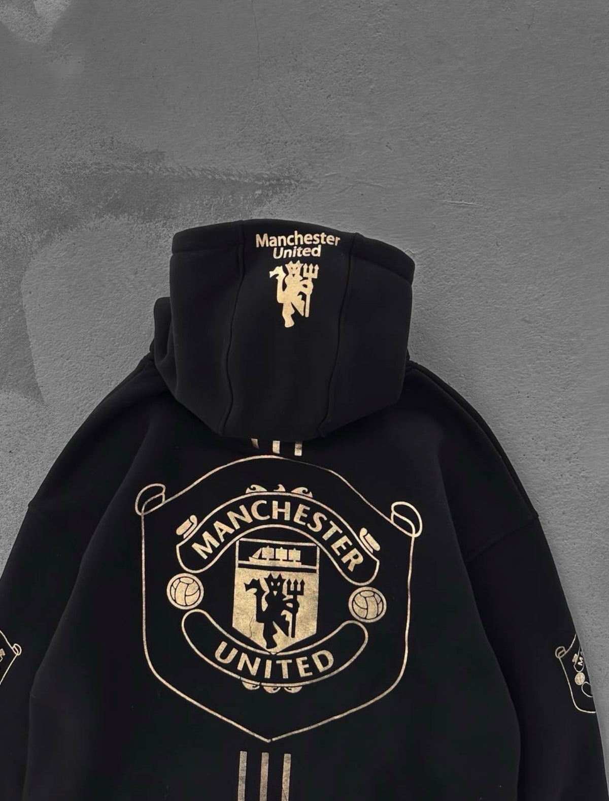 Manchester Gold Kapüşonlu Sweat – Diddy Studios kapüşonlu oversize sweatshirt (detay 3)