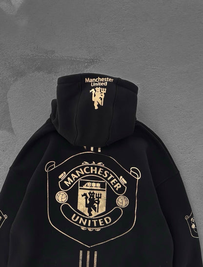 Manchester Gold Kapüşonlu Sweat – Diddy Studios kapüşonlu oversize sweatshirt (detay 3)