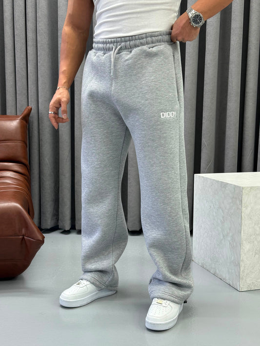 Diddy Nakışlı Gri Eşofman – Diddy Studios oversize eşofman altı