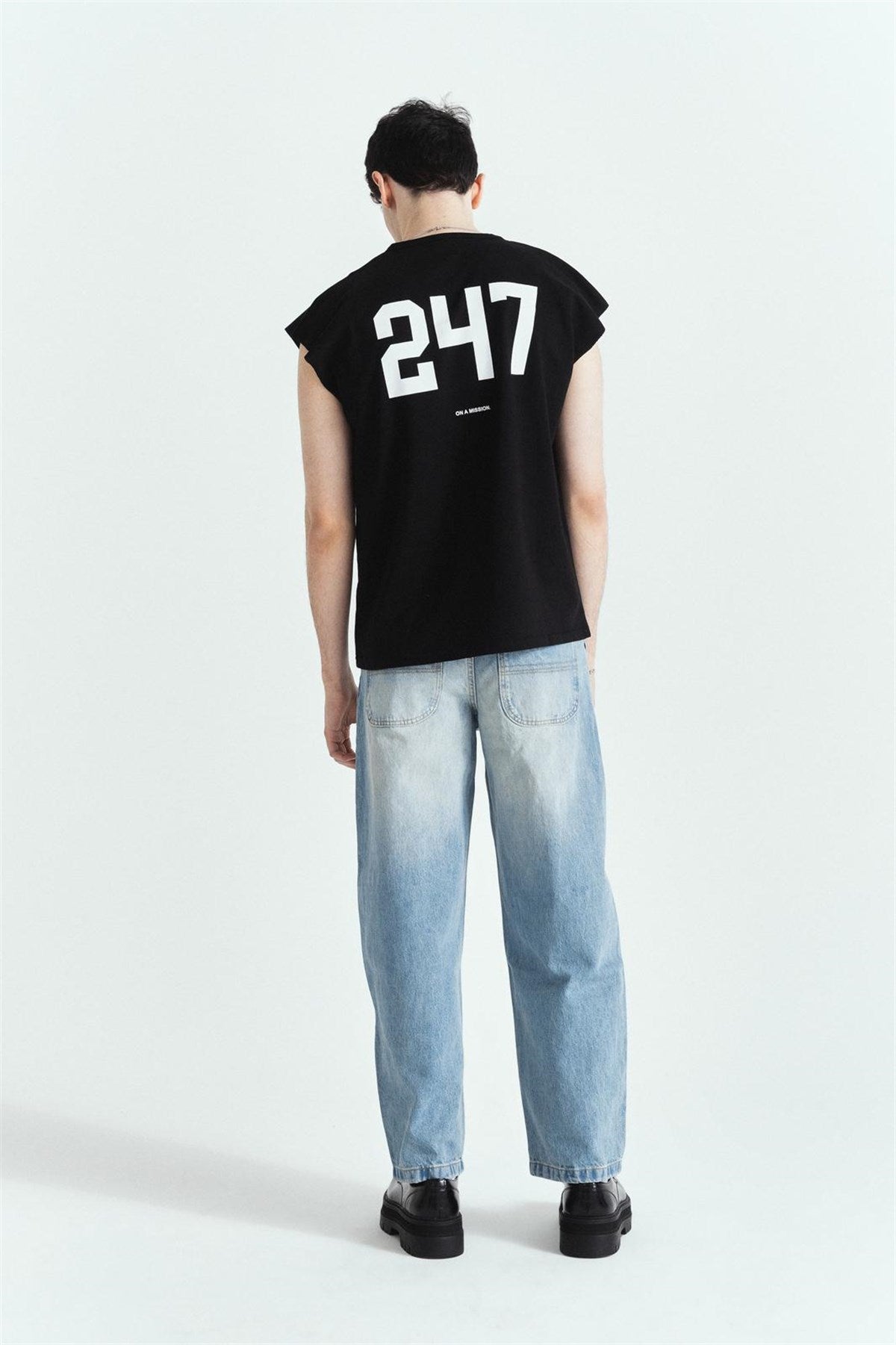 247 Street Atlet Siyah – Diddy Studios oversize atlet (detay 3)