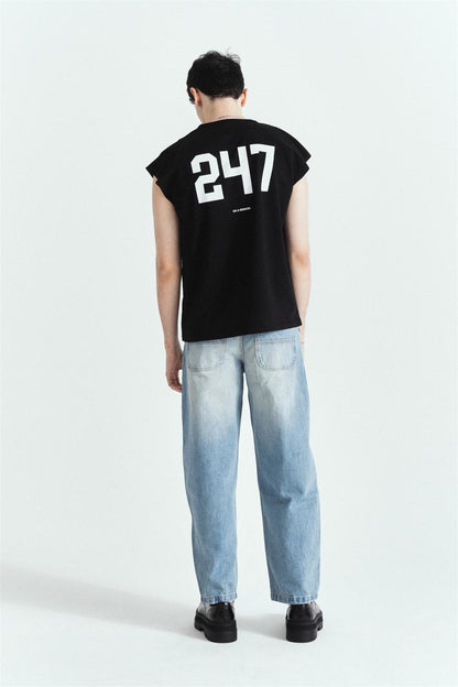 247 Street Atlet Siyah – Diddy Studios oversize atlet (detay 3)