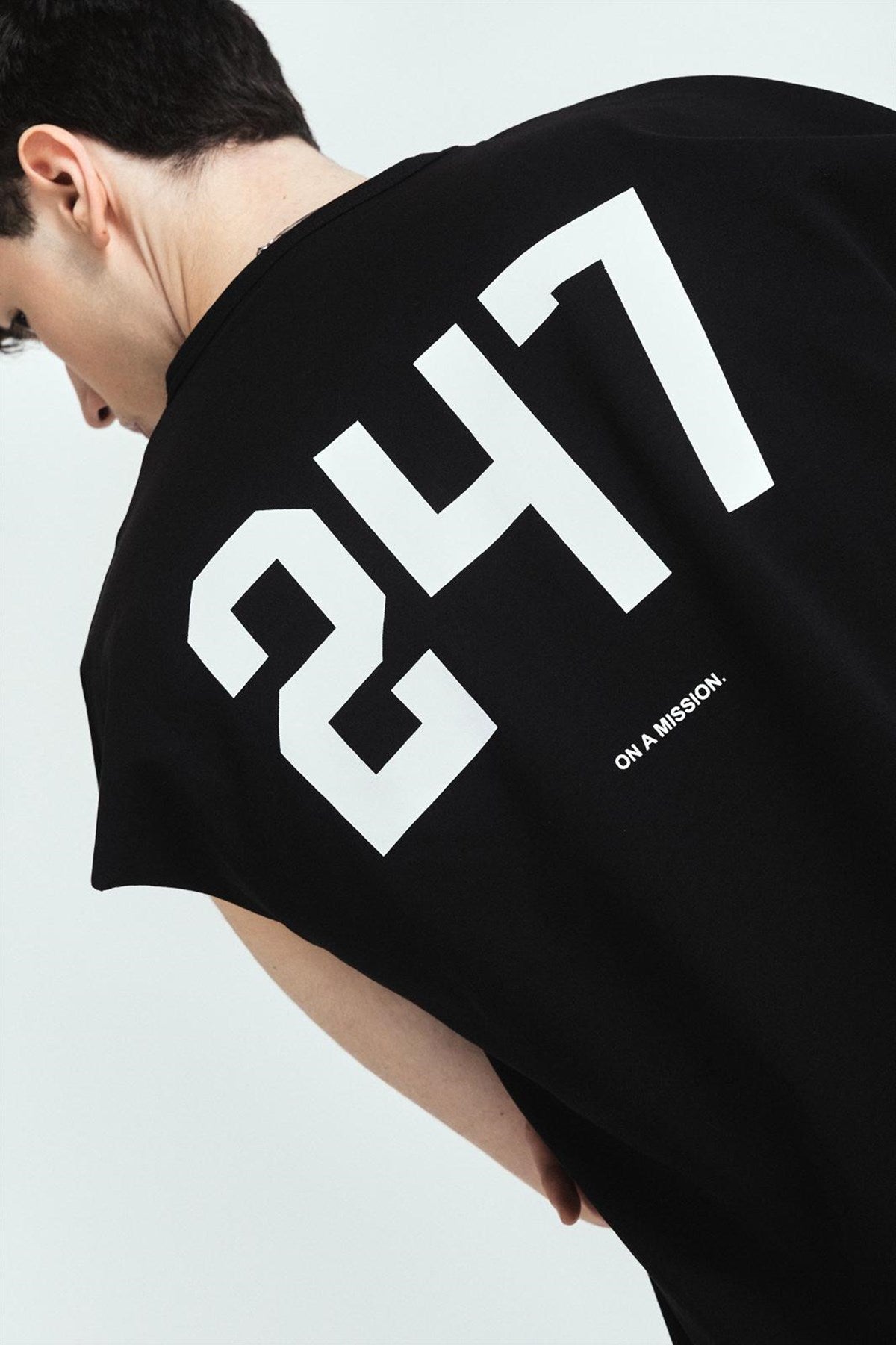 247 Street Atlet Siyah – Diddy Studios oversize atlet (detay 2)