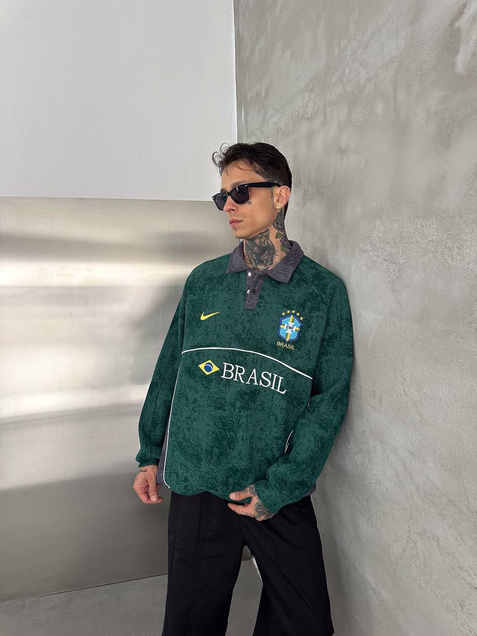 Brasil Yıkamalı Sweat – Diddy Studios oversize sweatshirt (detay 2)