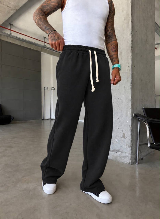Siyah Baggy Basıc Eşofman – Diddy Studios oversize eşofman altı