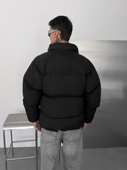 NK Dolgun Siyah Şişme Mont – Diddy Studios oversize mont (detay 2)