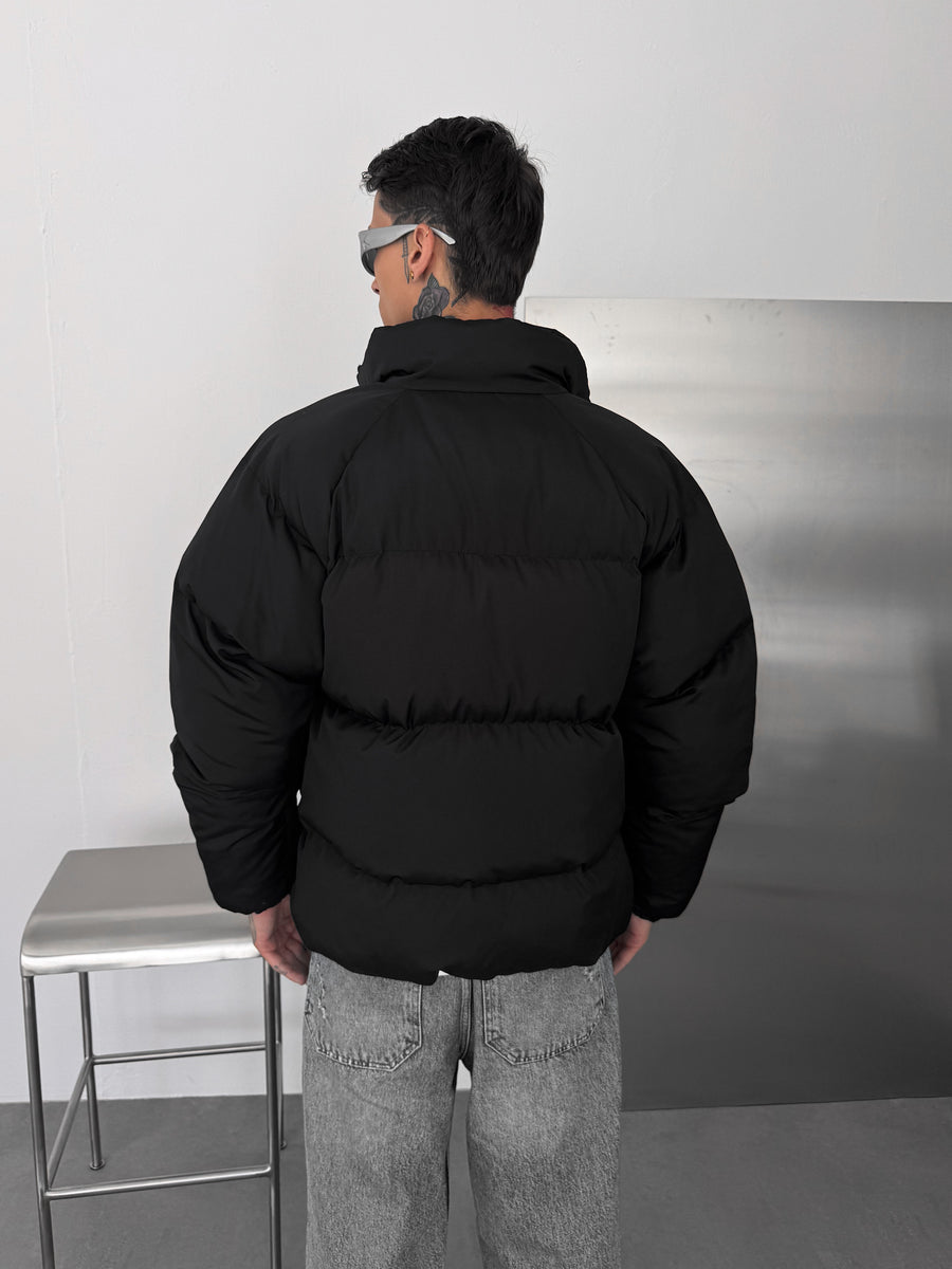 NK DOLGUN SİYAH ŞİŞME MONT