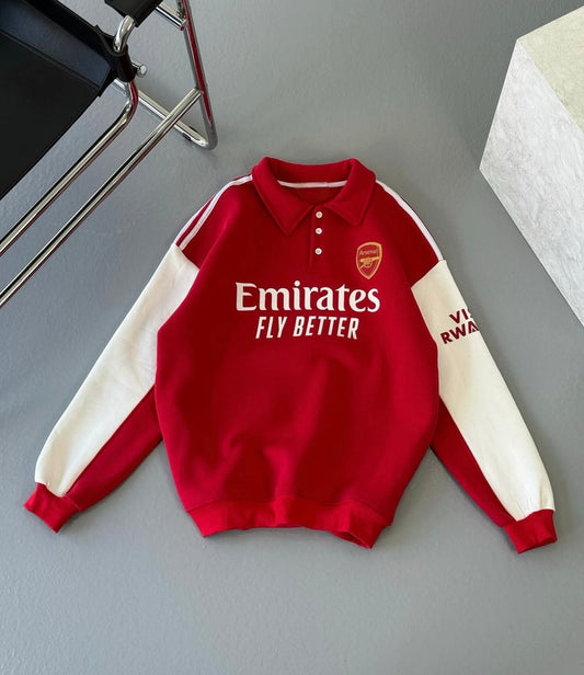 Arsenal Efsane Kırmızı Sweat – Diddy Studios oversize sweatshirt