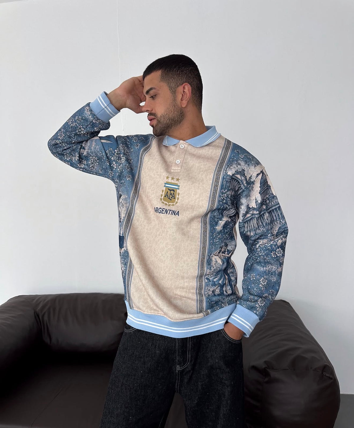 Argentına Baskılı Oversize Sweat – Diddy Studios oversize sweatshirt (detay 3)