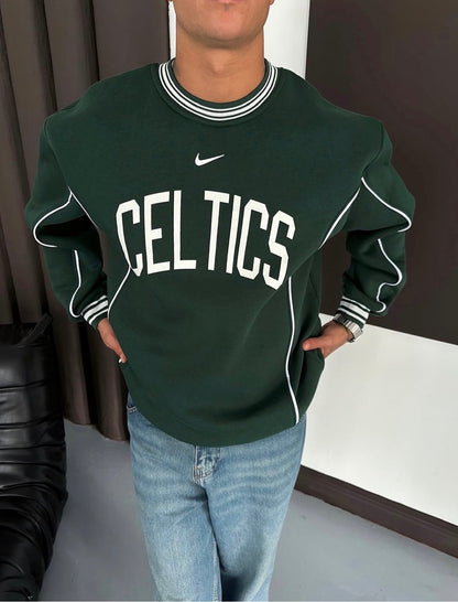 Yeşil Celtics Sweat – Diddy Studios oversize sweatshirt (detay 2)