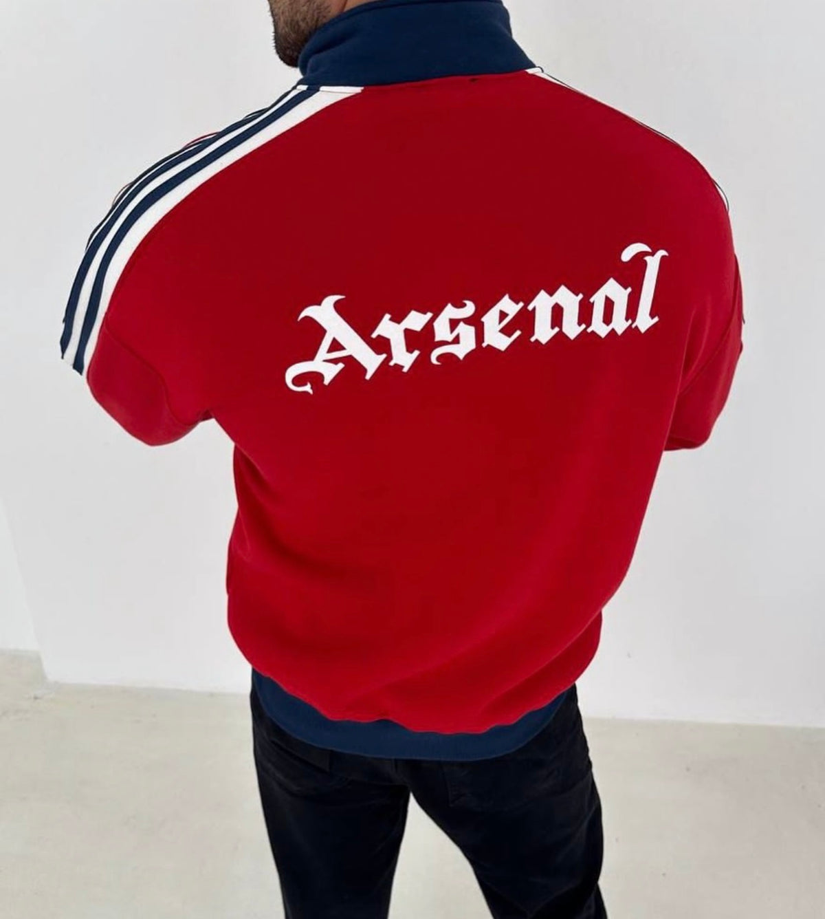 Kırmızı Arsenal Hırka – Diddy Studios oversize hırka (detay 4)