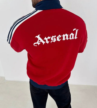 Kırmızı Arsenal Hırka – Diddy Studios oversize hırka (detay 4)