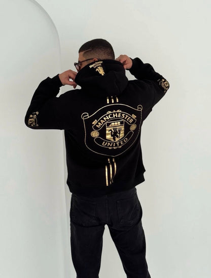 Manchester Gold Kapüşonlu Sweat – Diddy Studios kapüşonlu oversize sweatshirt (detay 2)