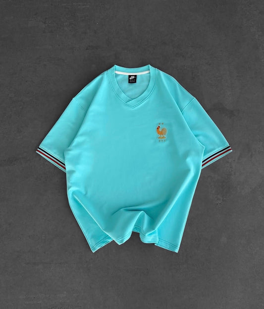 V Yaka Nakışlı Oversize T-Shirt – Diddy Studios oversize t-shirt