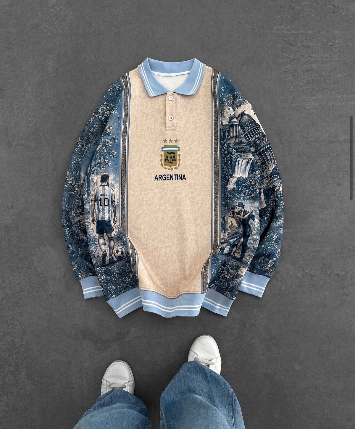Argentına Baskılı Oversize Sweat – Diddy Studios oversize sweatshirt