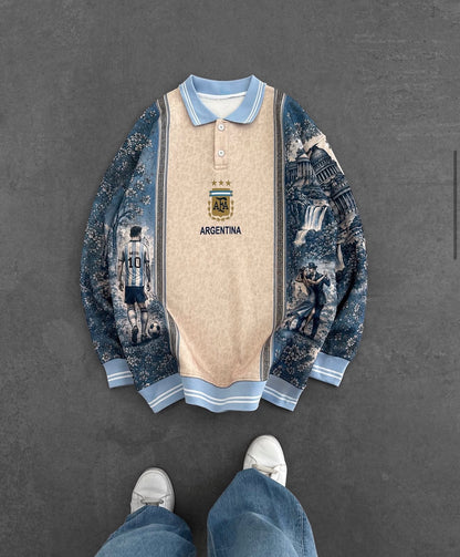 Argentına Baskılı Oversize Sweat – Diddy Studios oversize sweatshirt
