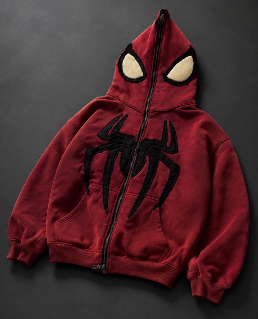 ÖRÜMCEK ZİP HOODIE HIRKA