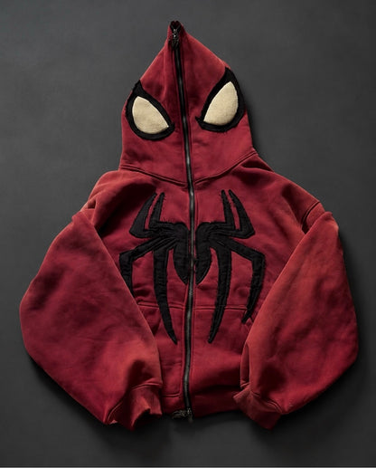 Örümcek Zip Hoodıe Hırka – Diddy Studios oversize hırka
