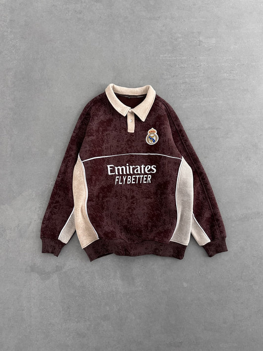 Yıkamalı Kahve Real Sweat – Diddy Studios oversize sweatshirt