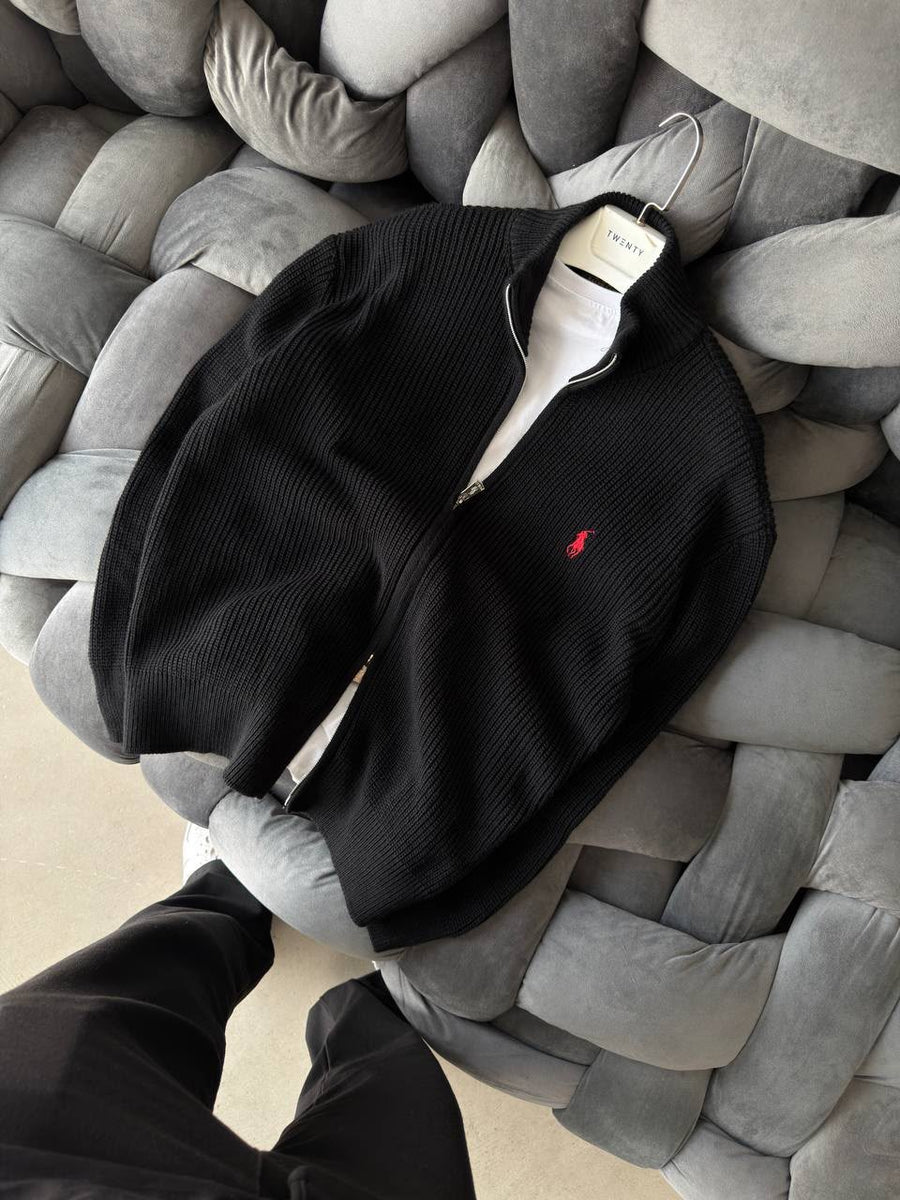 SİYAH POLO TRİKO HIRKA
