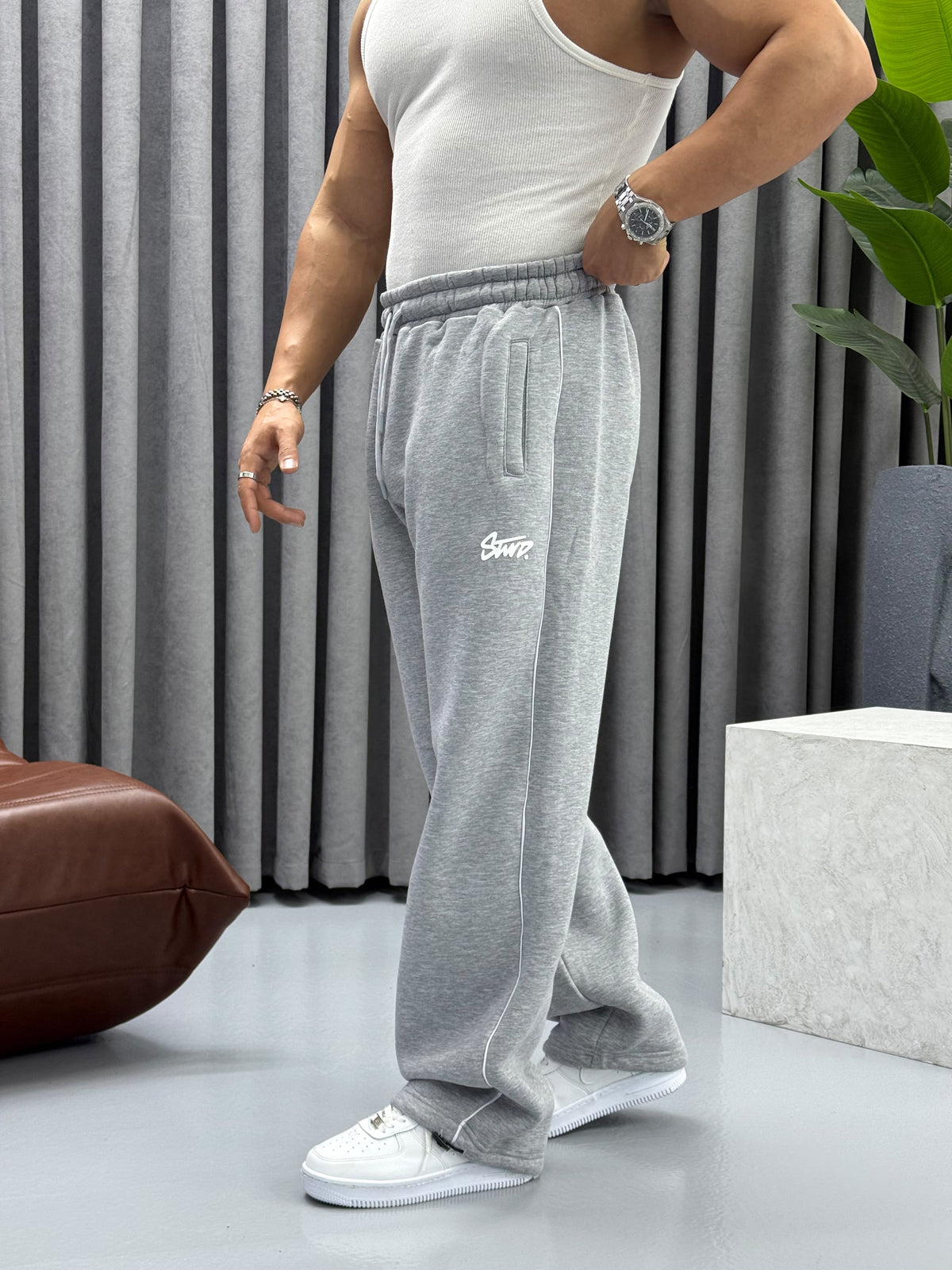 STWD BİYELİ GRİ EŞOFMAN