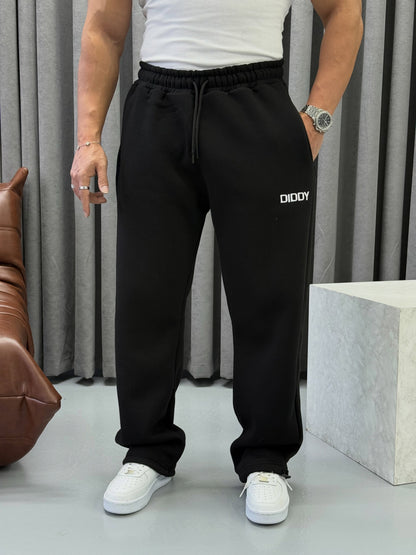 Diddy Nakışlı Siyah Eşofman – Diddy Studios oversize eşofman altı (detay 3)
