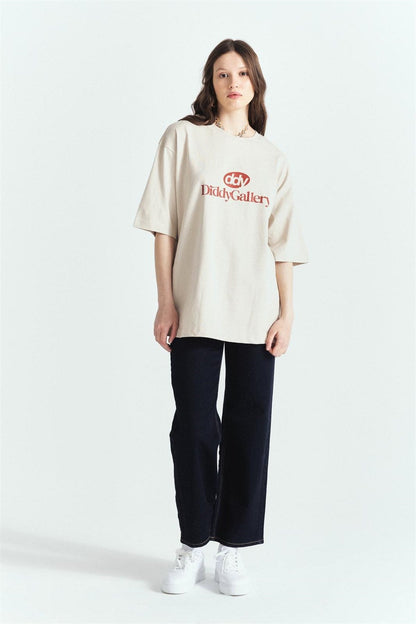DDY Gallery Premium Baskılı Oversize T-Shirt – Diddy Studios oversize t-shirt (detay 9)