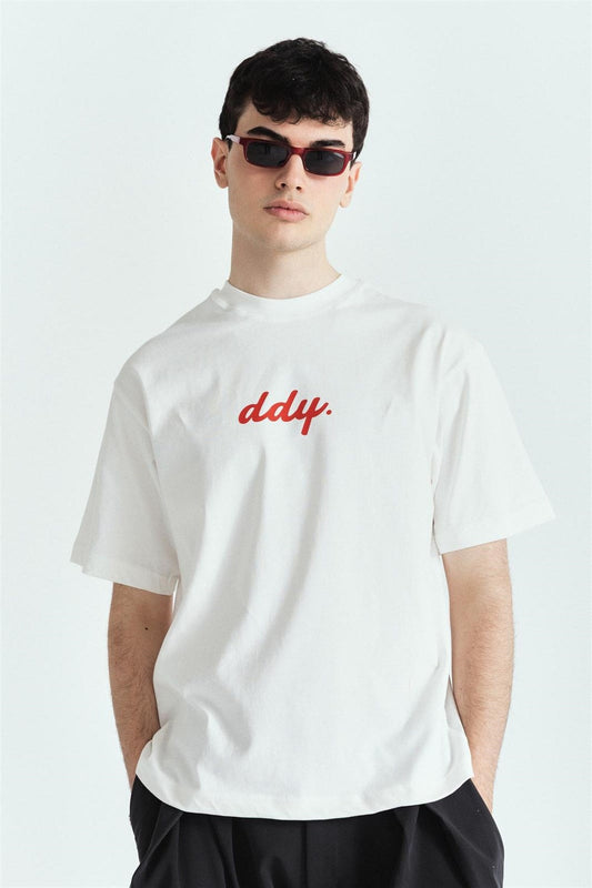 DDY Kırmızı Premium Baskılı Oversize Tshırt – Diddy Studios oversize t-shirt