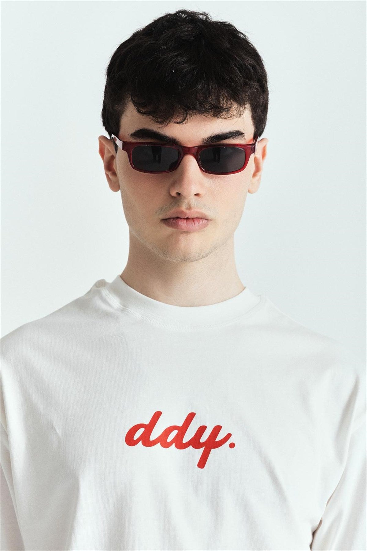 DDY Kırmızı Premium Baskılı Oversize Tshırt – Diddy Studios oversize t-shirt (detay 6)
