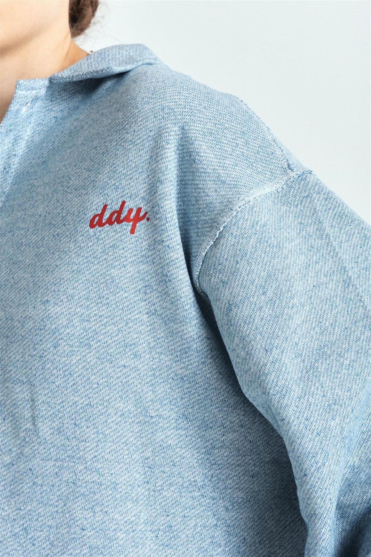 DDY Premium Baskılı Oversize Gömlek – Diddy Studios oversize gömlek (detay 2)