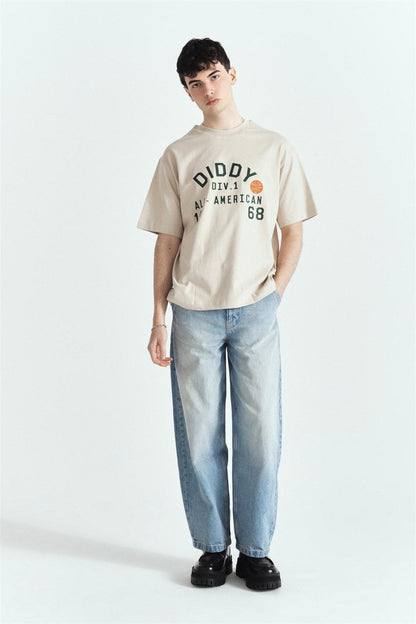 Diddy All-American Baskılı Premium Oversize Tshırt – Diddy Studios oversize t-shirt