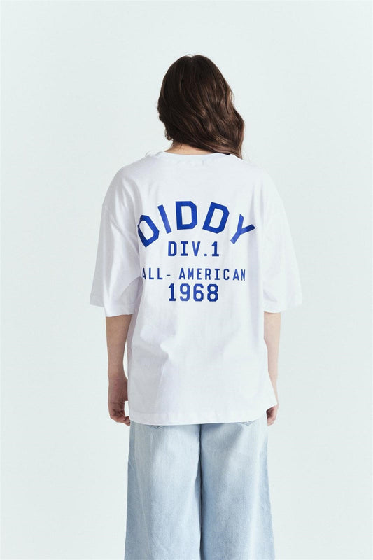 Diddy All-American Premium Sırt Baskılı Oversize Tshırt – Diddy Studios oversize t-shirt