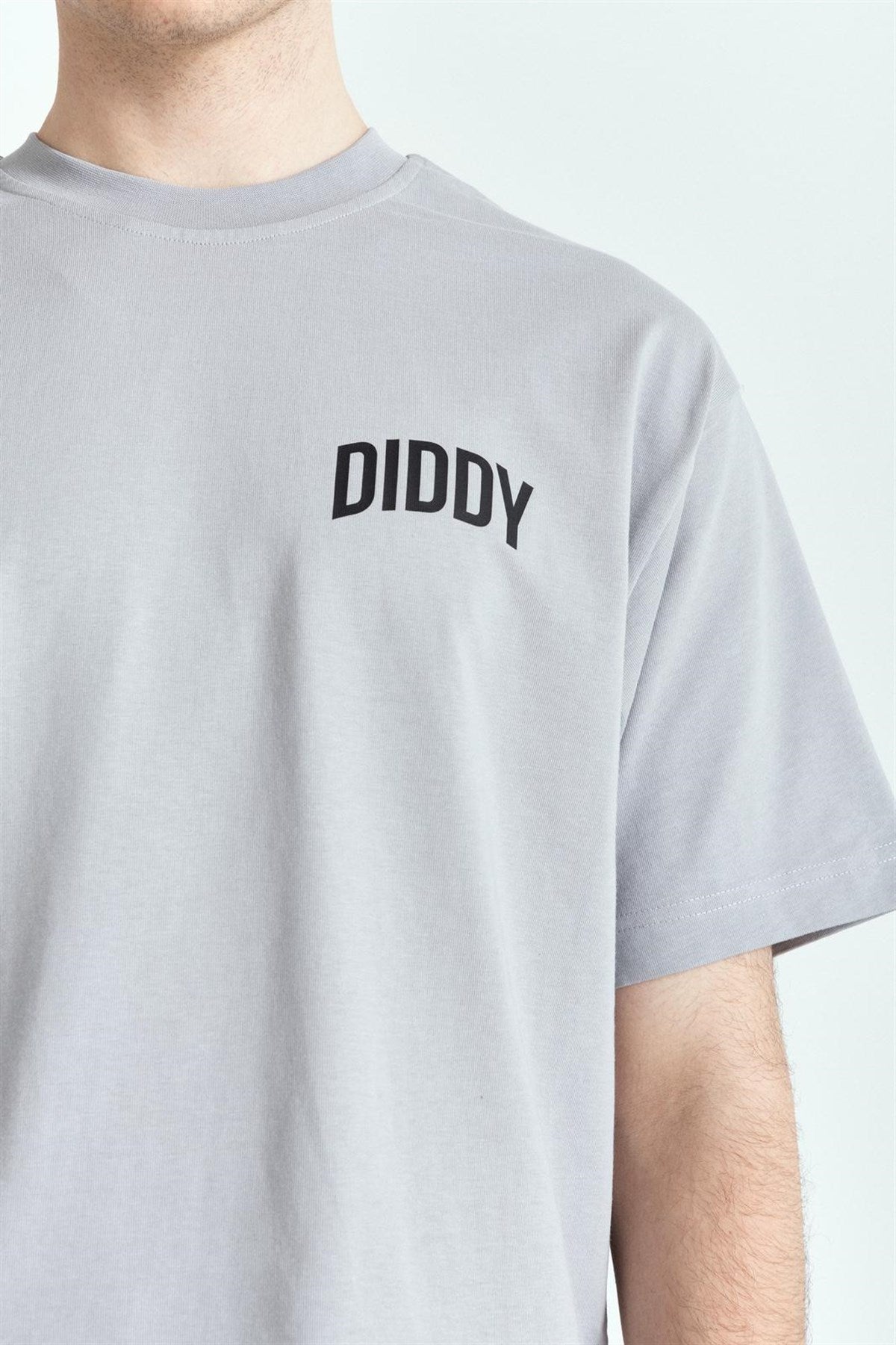Dıddy Basic Premium Baskılı Oversize T-Shirt – Diddy Studios oversize t-shirt (detay 2)