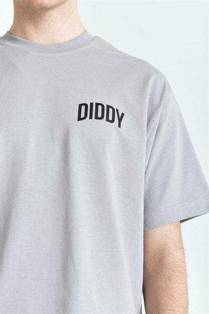 Dıddy Basic Premium Baskılı Oversize T-Shirt – Diddy Studios oversize t-shirt (detay 2)