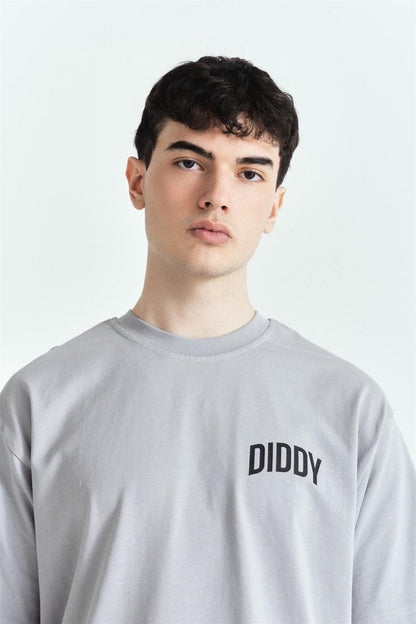 Dıddy Basic Premium Baskılı Oversize T-Shirt – Diddy Studios oversize t-shirt (detay 3)