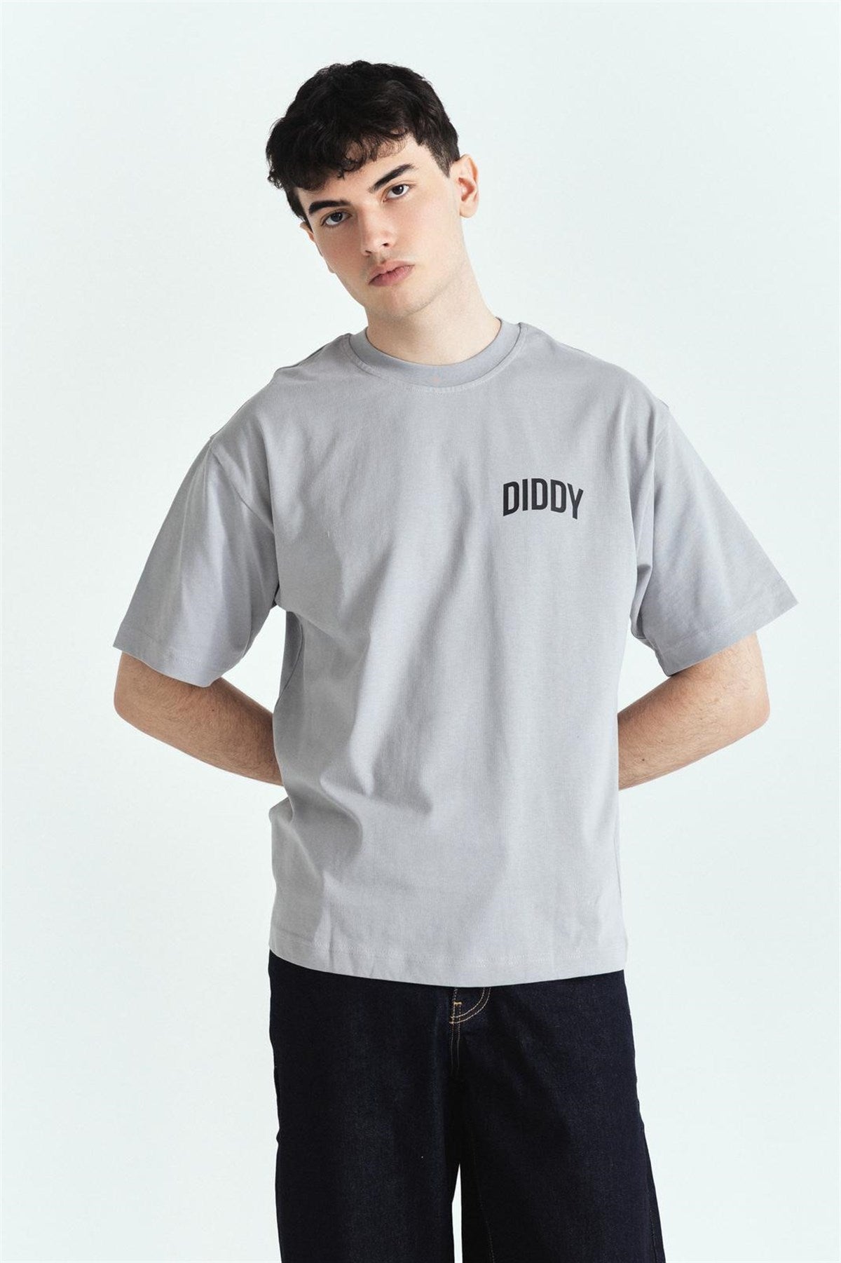 Dıddy Basic Premium Baskılı Oversize T-Shirt – Diddy Studios oversize t-shirt