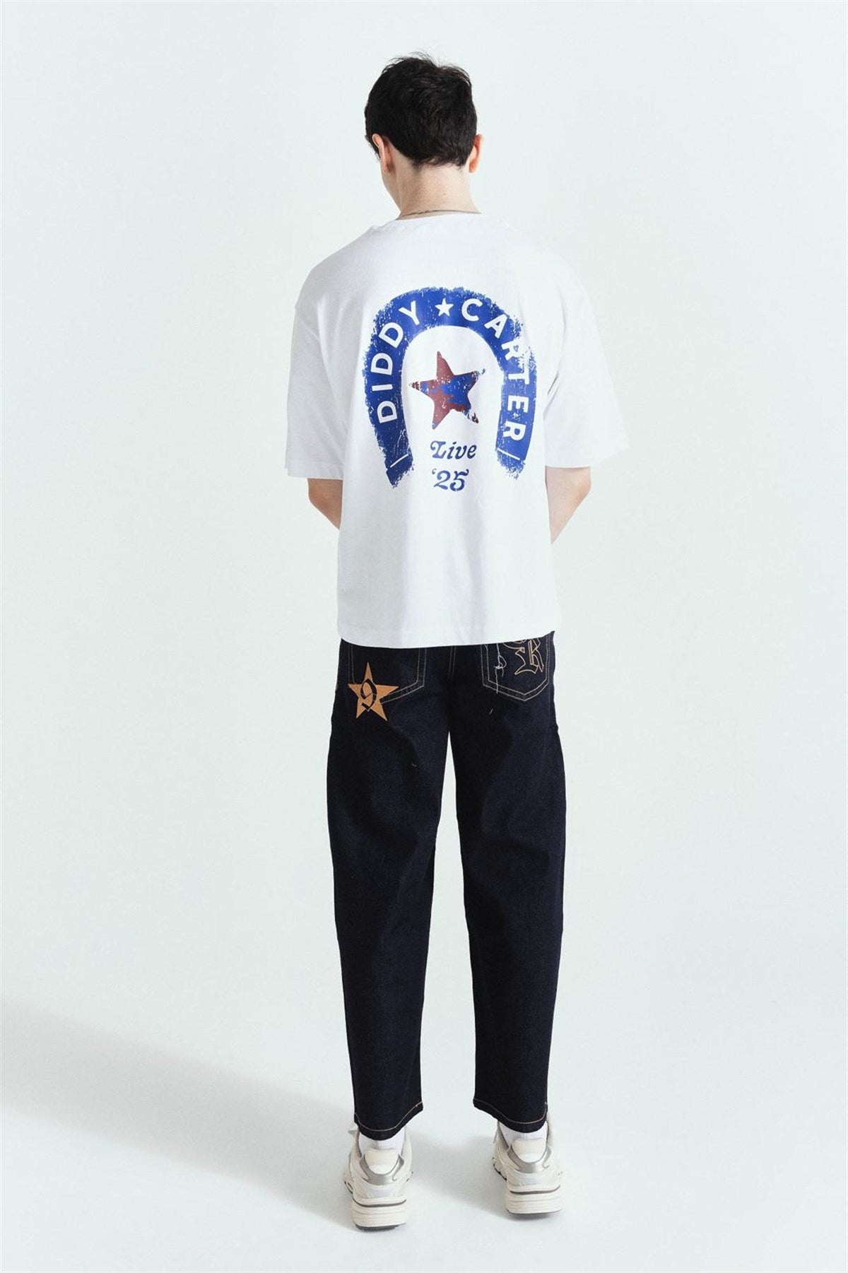 Dıddy Carter Premium Baskılı Oversize T-Shirt – Diddy Studios oversize t-shirt (detay 4)