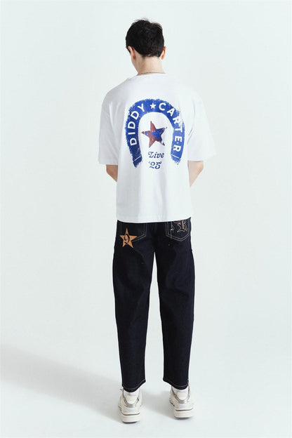 Dıddy Carter Premium Baskılı Oversize T-Shirt – Diddy Studios oversize t-shirt (detay 4)