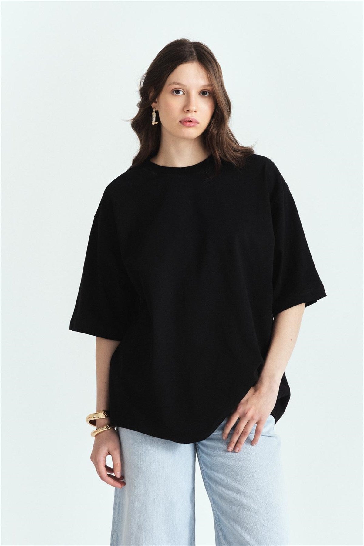 Dıddy Cowboy Baskılı Premium Oversize Tshırt – Diddy Studios oversize t-shirt (detay 7)