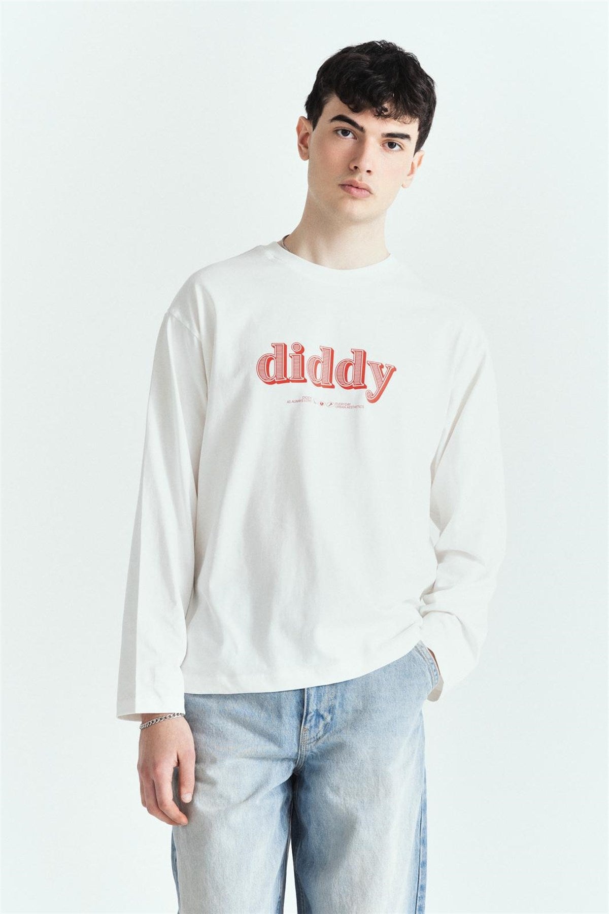 Dıddy Love Always Premium Baskılı Oversize Long Sleeve – Diddy Studios oversize sweatshirt