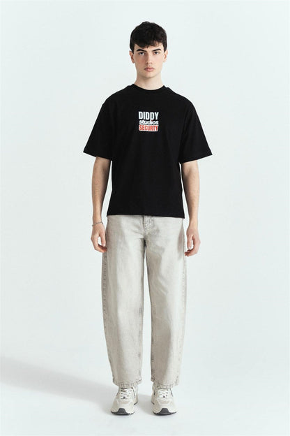 Diddy Securty Premium Baskılı Oversize Tshırt – Diddy Studios oversize t-shirt (detay 4)