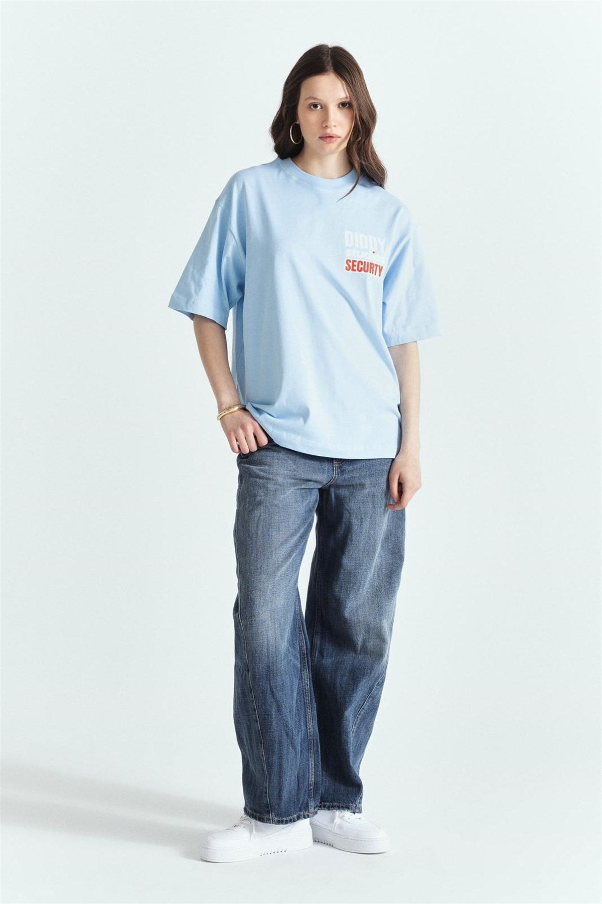 Diddy Securty Premium Baskılı Oversize Tshırt – Diddy Studios oversize t-shirt (detay 9)