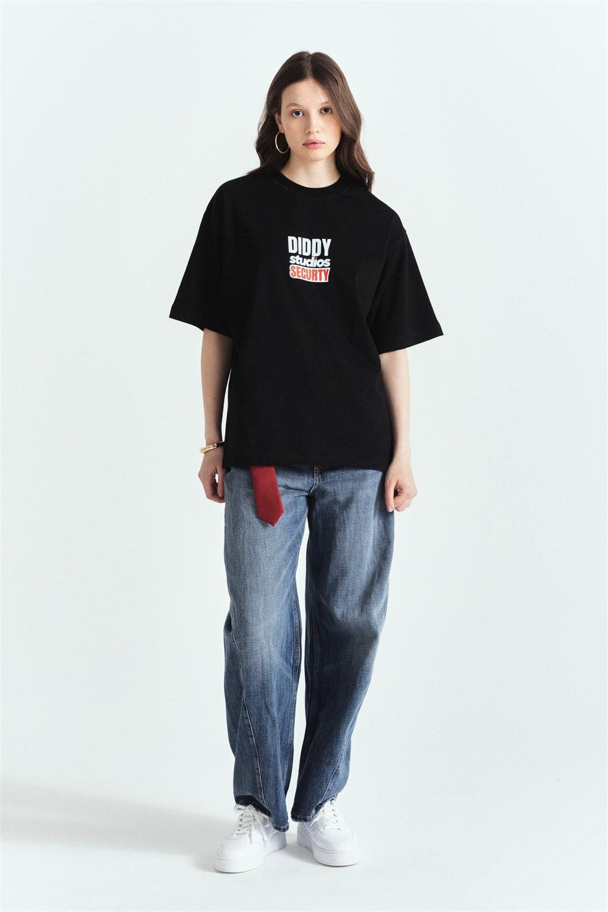 Diddy Securty Premium Baskılı Oversize Tshırt – Diddy Studios oversize t-shirt (detay 9)