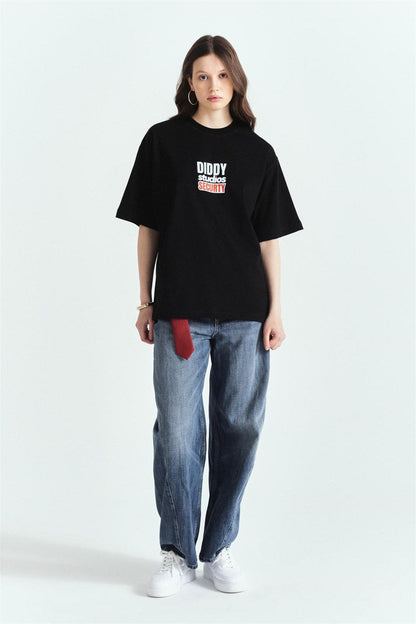 Diddy Securty Premium Baskılı Oversize Tshırt – Diddy Studios oversize t-shirt (detay 9)
